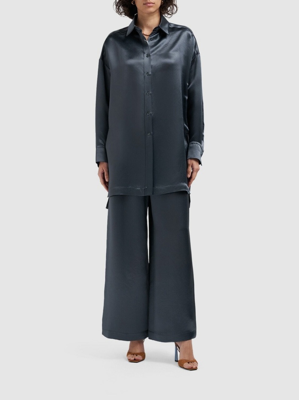 MAX MARA - Acanto Satin Wide Pants size 6